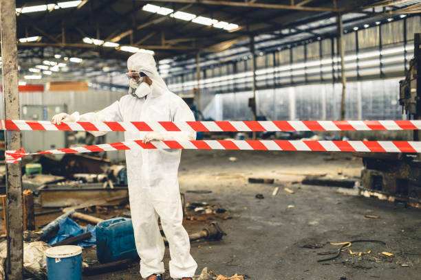 Professional Biohazard Cleanup technician working in Fairview, SD